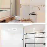 Bathroom before and after